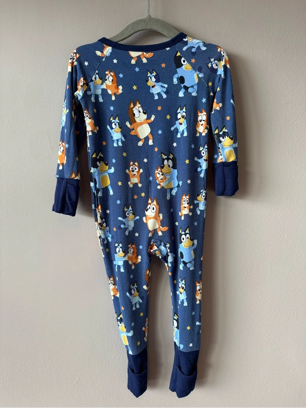 Little Sleepies x Bluey Bamboo Long Sleeve‎ Zippy Sleeper Pajama 6-12 months